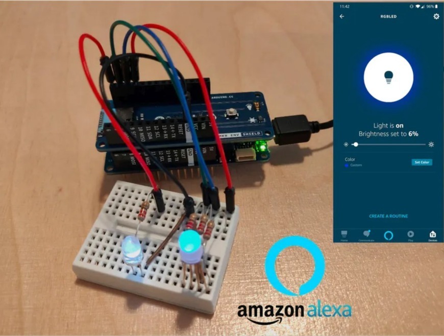 Remote working with Arduino: Alexa and the Ardu...