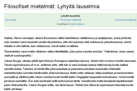 Filosofiset mietelmät | 1Uutiset - Lukemisen tähden | Scoop.it
