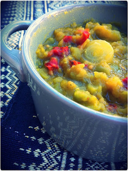 Saveurs V&eacute;g&eacute;tales: Dhal aux lentilles corail et aux pois cass&eacute;s | Recettes Index Glyc&eacute;miques Bas | Scoop.it