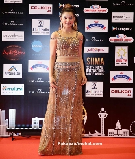 Urvashi Rautela in a Gold Gown at SIIMA Awards | Indian Fashion Updates | Scoop.it