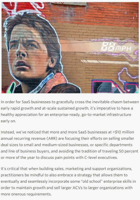 Back To The Future In Enterprise SaaS Selling - TechCrunch | The MarTech Digest | Scoop.it