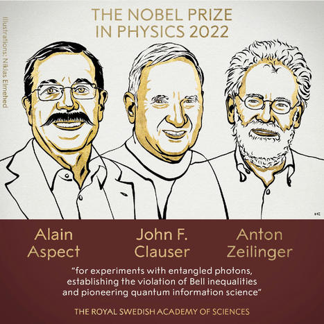 Premio Nobel de Física 2022: Aspect, Clauser y Zeilinger por ser pioneros del uso del entrelazamiento cuántico en información cuántica | Ciencia-Física | Scoop.it