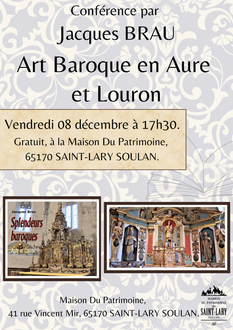 Conférence Art Baroque en Aure et Louron, par Jacques Brau, le 8 décembre à Saint-Lary Soulan | Vallées d'Aure & Louron - Pyrénées | Scoop.it