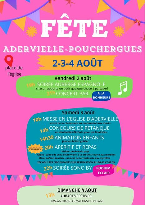 Fête à Adervielle-Pouchergues du 2 au 4 août | Vallées d'Aure & Louron - Pyrénées | Scoop.it