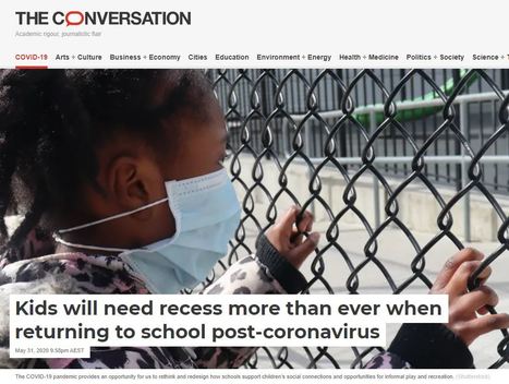 Kids will need recess more than ever when returning to school post-coronavirus | COVID-19 Teaching & Learning during a pandemic | Scoop.it
