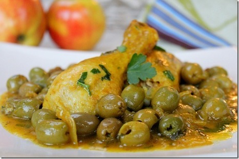 Poulet aux olives دجاج بالزيتون | Plats et recettes rapides, idées de menu de semaine sain et facile | Scoop.it