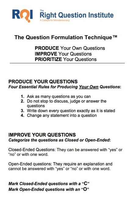 Did you ask a good question today? | teacher tools for this century | Scoop.it
