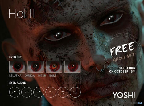 Hol II Eyes Set October 2025 Group Gift by YOSHI | Teleport Hub - Second Life Freebies | Second Life Freebies | Scoop.it