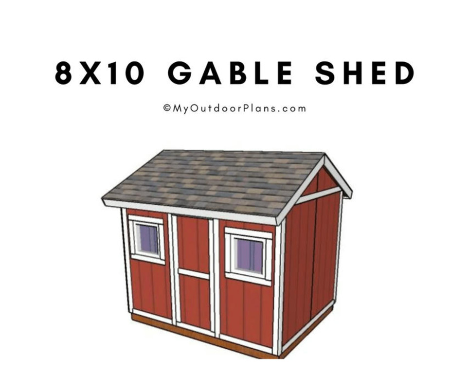 8x10 Gable Shed Plans | Garden Plans | Scoop.it