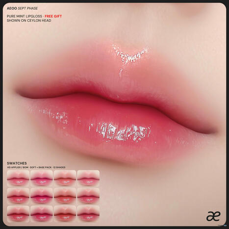 Pure Mint Lip Gloss September 2025 Gift by aeoo | Teleport Hub - Second Life Freebies | Second Life Freebies | Scoop.it