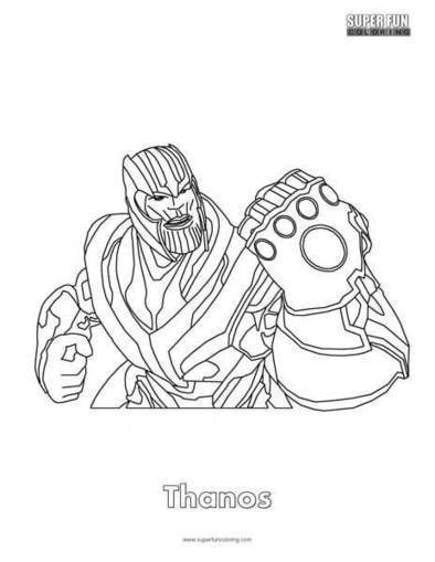 Thanos Fortnite Coloring Page | Coloring Square...