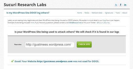 Sucuri Security: Is your WordPress Site being used to attack others? | WordPress and Annotum for Education, Science,Journal Publishing | Scoop.it