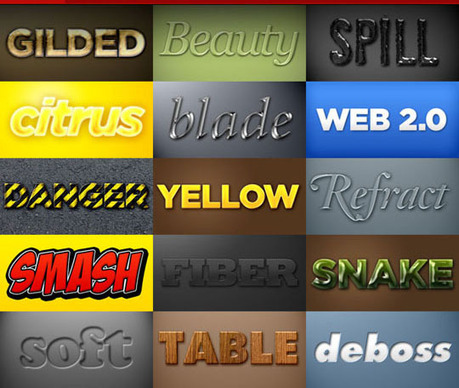 40 Free Photoshop Layer Styles to Save Your Time - Designbeep | Image Effects, Filters, Masks and Other Image Processing Methods | Scoop.it