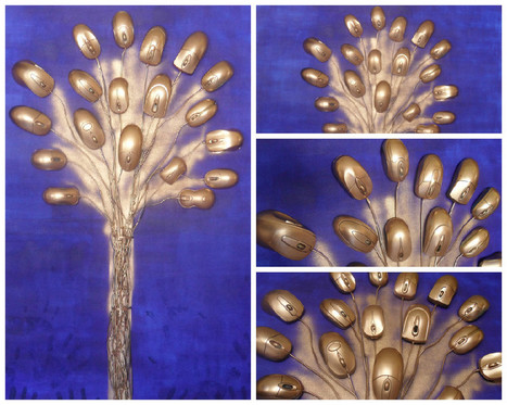 Computer Mice Tree | 1001 Recycling Ideas ! | Scoop.it