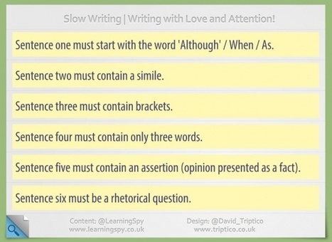 Take your time with Writing! Slow Writing Interactive Tool « ICT for ... | Education 2.0 & 3.0 | Scoop.it