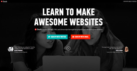 Dash : Learn to make awesome website | Time to Learn | Scoop.it