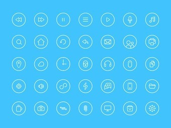 Thin Rounded Icons | Drawing References and Resources | Scoop.it
