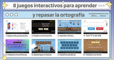 AYUDA PARA MAESTROS: 8 juegos interactivos para aprender y repasar las reglas de ortograf&iacute;a | Pedalogica: educaci&oacute;n y TIC | Scoop.it