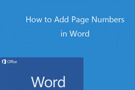 How to Add Page Numbers in Word (Start from a Specific Page) | ED 262 Research, Reference & Resource Skills | Scoop.it