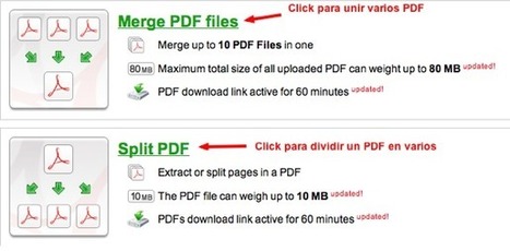 C&oacute;mo unir y dividir documentos PDF online. | TIC & Educaci&oacute;n | Scoop.it