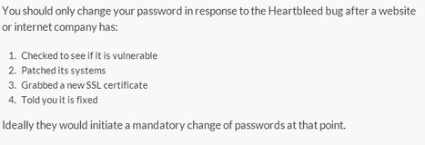 Heartbleed bug advice about changing your passwords | ICT Security-Sécurité PC et Internet | Scoop.it