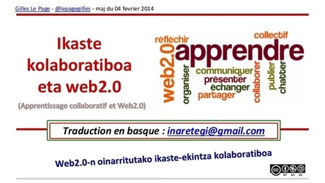 Apprentissage collaboratif et web20 - traduction basque | Gilles Le Page | Scoop.it