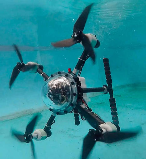 Ce drone quadrirotor peut voler et se transformer en sous-marin - Futura Sciences | Pour innover en agriculture | Scoop.it