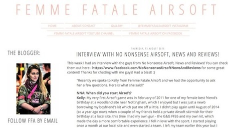 FEMME FATALE AIRSOFT Talks with NO NONSENCE AIRSOFT NEWS & REVIEWS - Blog | Thumpy's 3D House of Airsoft™ @ Scoop.it | Scoop.it
