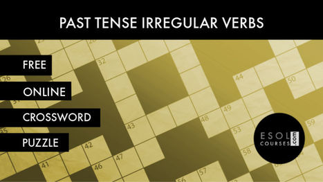 Past Tense Verbs - ESL Crossword Puzzle | English Word Power | Scoop.it