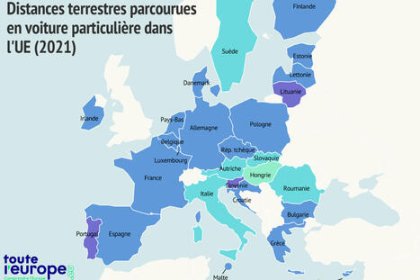 [Carte] L'usage de la voiture en Europe | Regards croisés sur la transition écologique | Scoop.it