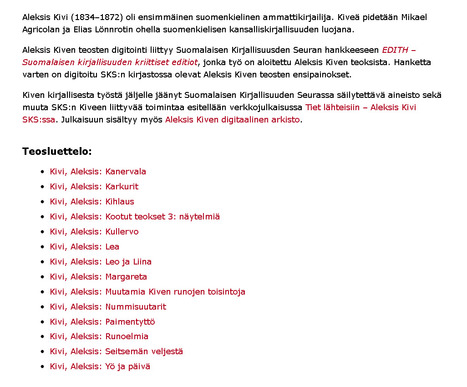 SKS Digikirjasto | 1Uutiset - Lukemisen tähden | Scoop.it