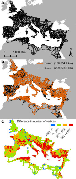 Itiner-e: A high-resolution dataset of roads of the Roman Empire | Scientific Data | Nancy, Lorraine | Scoop.it