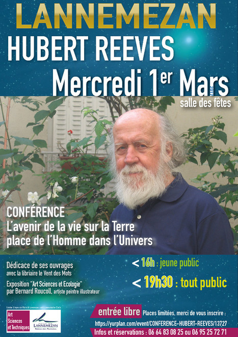 Hubert Reeves à Lannemezan le 1er mars | Vallées d'Aure & Louron - Pyrénées | Scoop.it