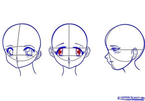 Images Girls Step Anime Heads Draw Japanese | ExpoImages.Com | Drawing References and Resources | Scoop.it