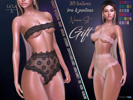 Nimesia Lingerie Fatpack January 2023 Group Gift by Le’La Design | Teleport Hub - Second Life Freebies | Second Life Freebies | Scoop.it