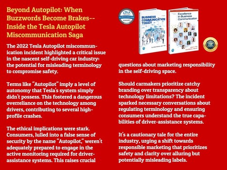 Inside the Tesla Autopilot Miscommunication Saga | Teaching a Modern Business Communication Course | Scoop.it