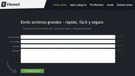 Comparte ficheros grandes con tus contactos en forma rápida, fácil y segura | TIC & Educación | Scoop.it