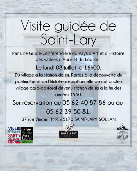 Visite guidée de Saint-Lary, lundi 8 juillet par le Pays d'art et d'histoire | Vallées d'Aure & Louron - Pyrénées | Scoop.it