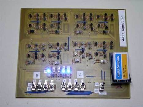 Ordenador casero de 4 bits hecho con transistores | tecno4 | Scoop.it