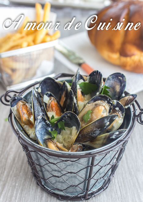 Moules marinieres sans vin - Amour de cuisine | Plats et recettes rapides, idées de menu de semaine sain et facile | Scoop.it
