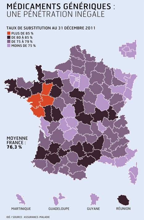M&eacute;dicaments g&eacute;n&eacute;riques : une p&eacute;n&eacute;tration in&eacute;gale - Les &Eacute;chos (Blog) | 7- DATA, DATA,& MORE DATA IN HEALTHCARE by PHARMAGEEK | Scoop.it