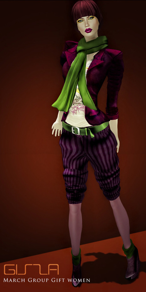 Female March 2013 Group Gift by Gizza Creations | Teleport Hub | Second Life Freebies | Scoop.it