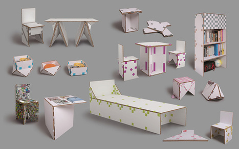 TapeFlips - Paper and Tape Furniture by Petar Zaharinov » Yanko Design | Eco-conception | Scoop.it