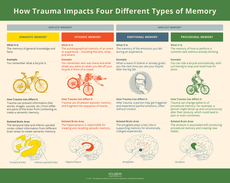How Trauma Can Impact 4 Types of Memory [Infographic] | mBraining | Scoop.it