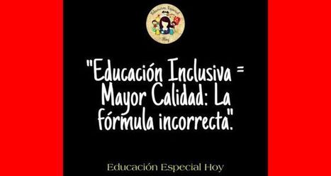 Educación Inclusiva igual a mayor calidad: la fórmula incorrecta – Insurgencia Magisterial  | E-Learning-Inclusivo (Mashup) | Scoop.it