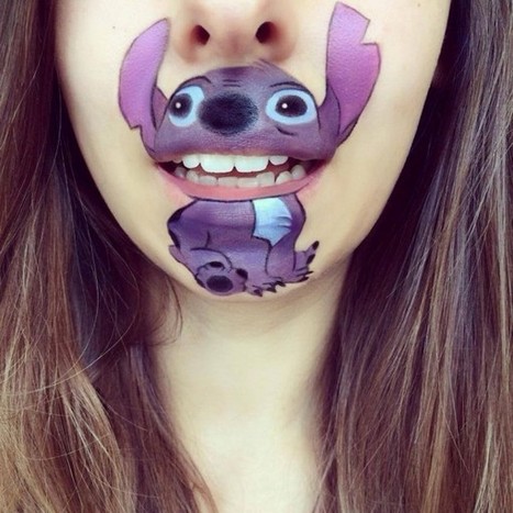 A Mouthful of Makeup: Artist Laura Jenkinson Draws Cartoons on Her Face | Soup for thought | Scoop.it