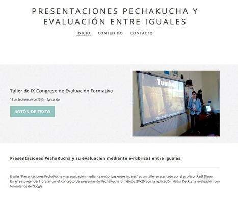 Taller de evaluación con PechaKucha y erúbricas | TIC & Educación | Scoop.it