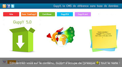 Logiciel professionnel gratuit Script Guppy V 5 Fr 2014 CMS HTML5 facile sans base de données | Logiciel Gratuit Licence Gratuite | Scoop.it