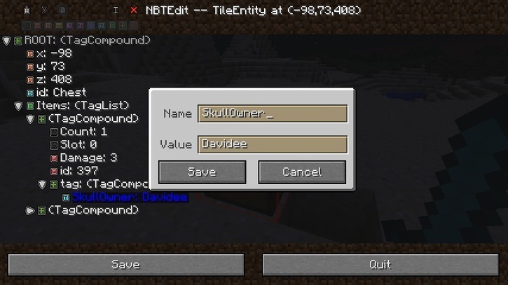 In Game Nbtedit Mod For Minecraft 1 7 10 Mine