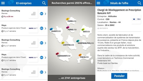 Postulez depuis votre mobile gr&acirc;ce &agrave; la nouvelle appli Android RegionsJob | CONNECTED! | Scoop.it